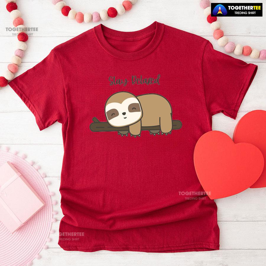 Stay Relaxed Sloth T-Shirt - Image 8