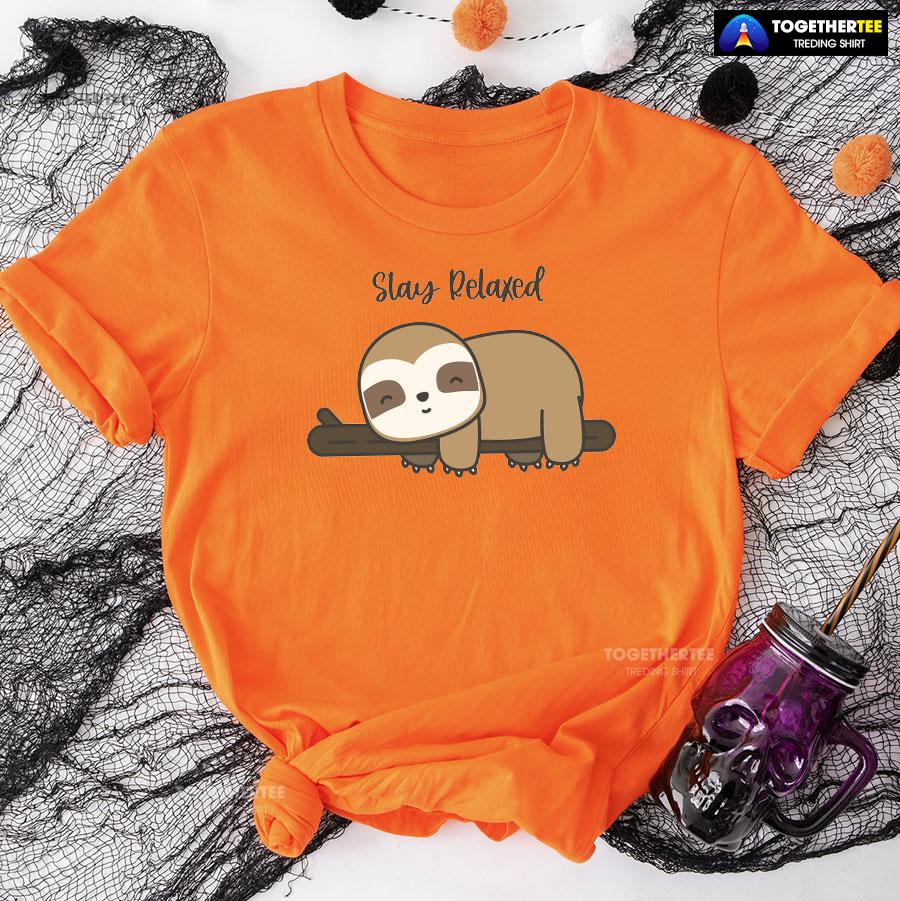 Stay Relaxed Sloth T-Shirt - Image 9