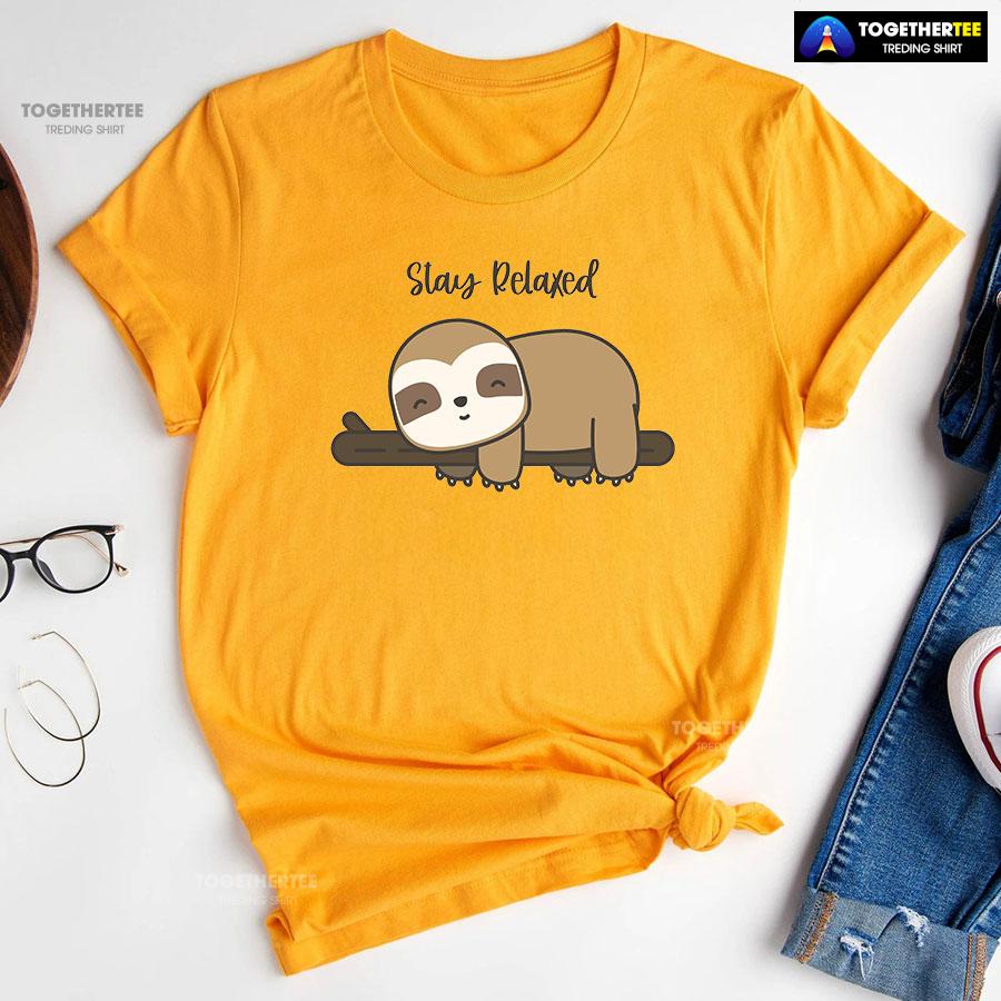 Stay Relaxed Sloth T-Shirt - Image 10