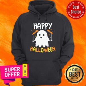 Alternative view of Bat Ghost Happy Halloween Shirt