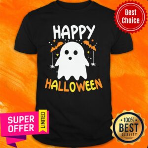 Bat Ghost Happy Halloween Shirt