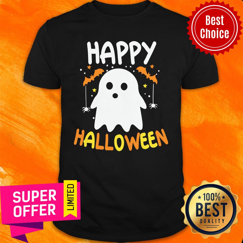 Bat Ghost Happy Halloween Shirt