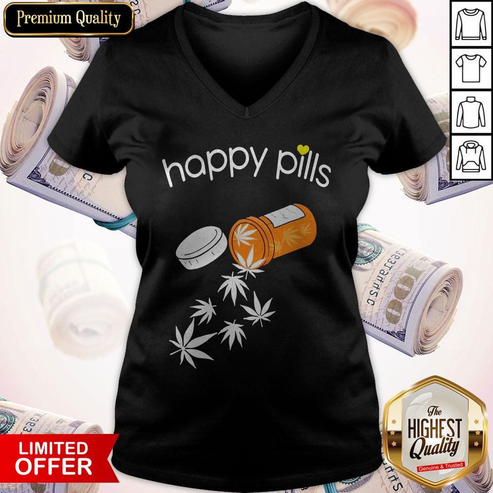 Good Weed Happy Pills Shirt - Image 3