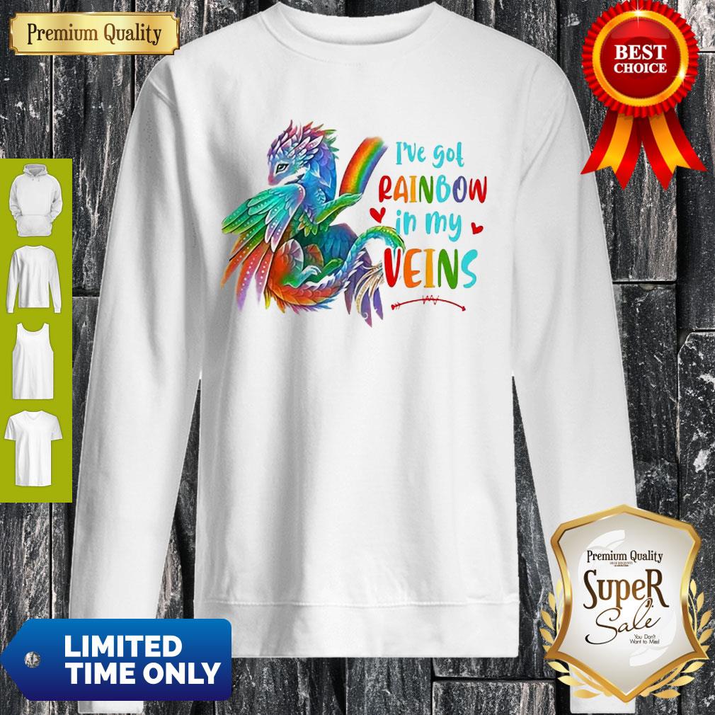 Dragon I’ve Got Rainbow In My Veins Shirt - Image 4