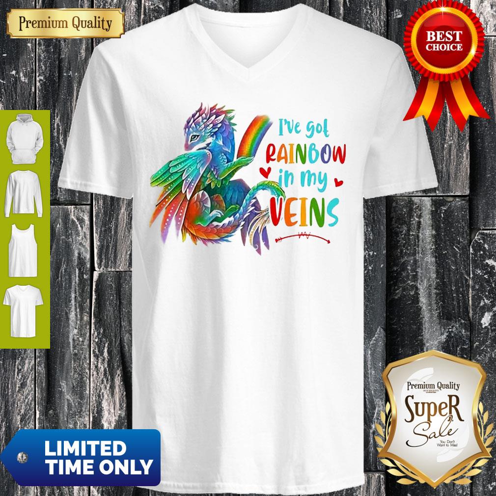Dragon I’ve Got Rainbow In My Veins Shirt - Image 2