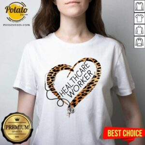 Alternative view of Funny Healthcare Worker Stethoscope Shirt