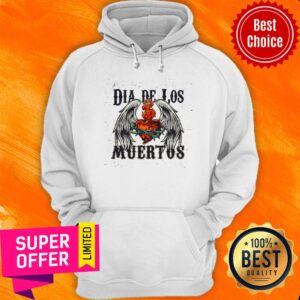 Alternative view of Mexian Day Dia De Los Muertos Heart Wings Shirt