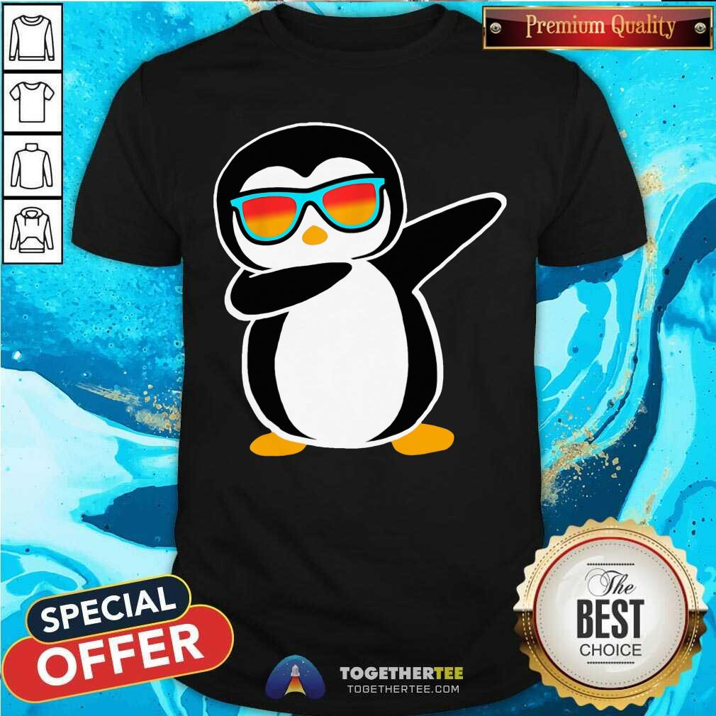 Colorful Dabbing Penguin Shirt