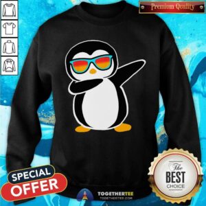 Alternative view of Colorful Dabbing Penguin Shirt