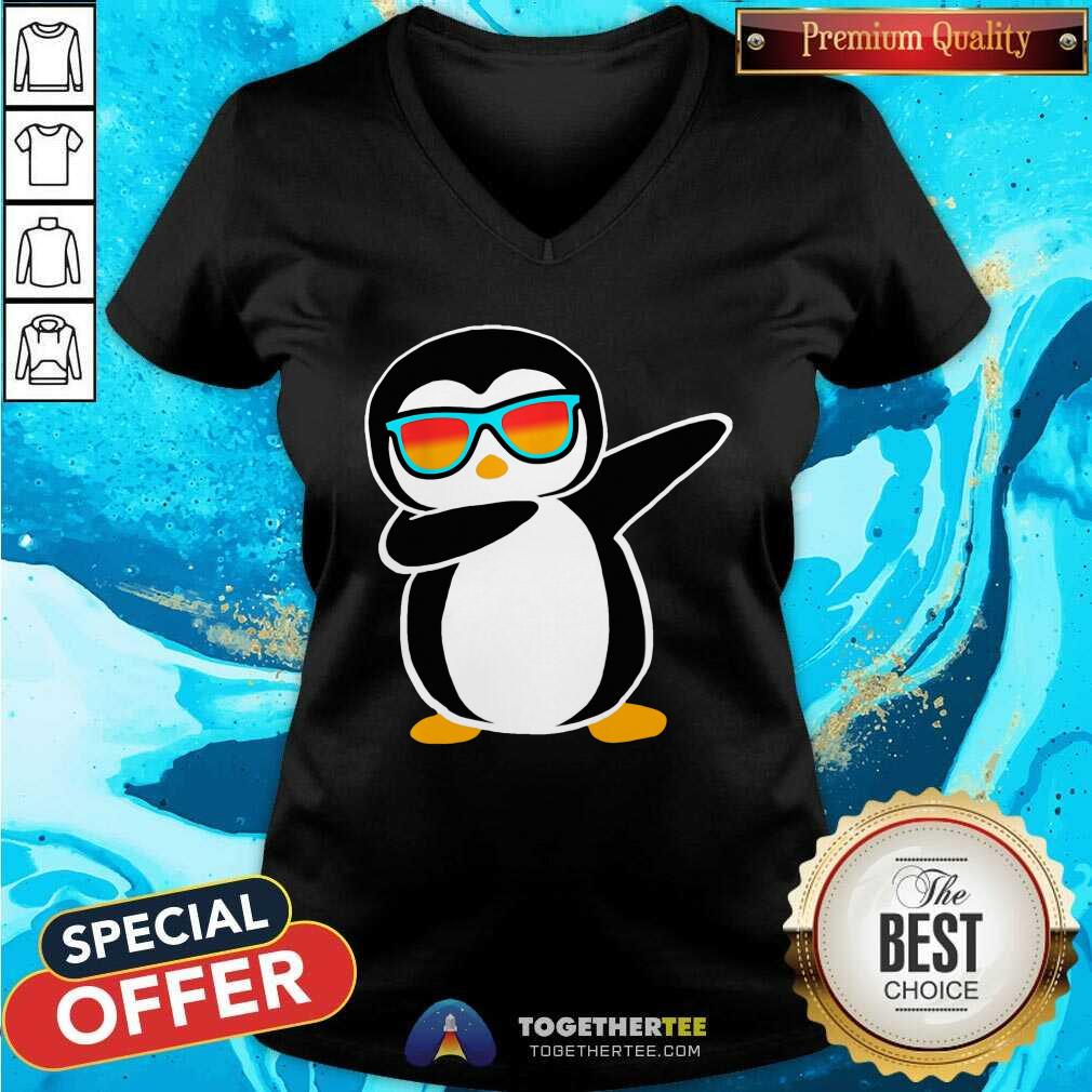 Colorful Dabbing Penguin Shirt - Image 3