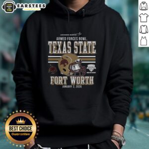 Alternative view of Premium Texas State Bobcats 2025 Armed Forces Bowl Bound T-Shirt