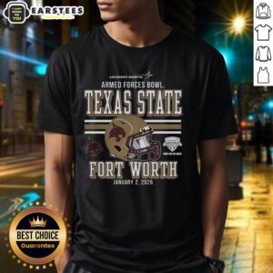 Premium Texas State Bobcats 2025 Armed Forces Bowl Bound T-Shirt