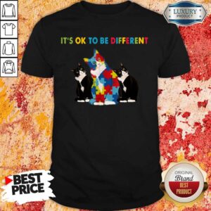 Cat Autism It's Ok To Be Different Shirt
