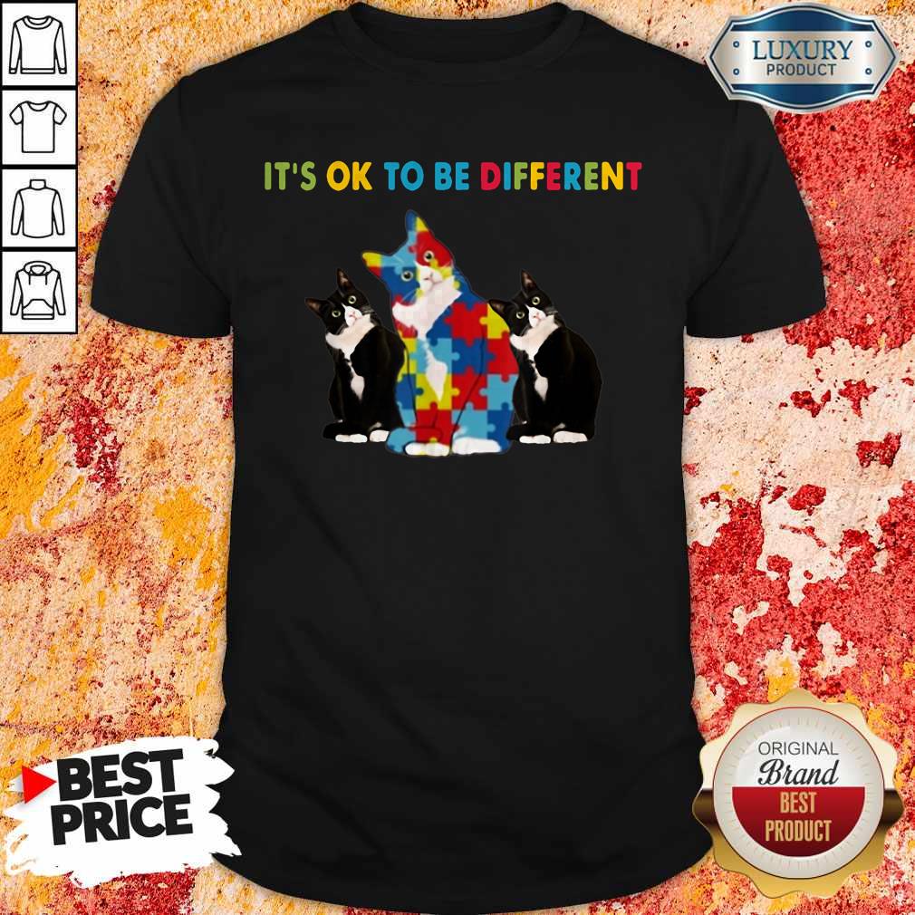 Cat Autism It's Ok To Be Different Shirt