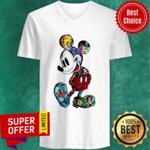 Alternative view of Colorful Disney Characters Mickey Mouse Shirt