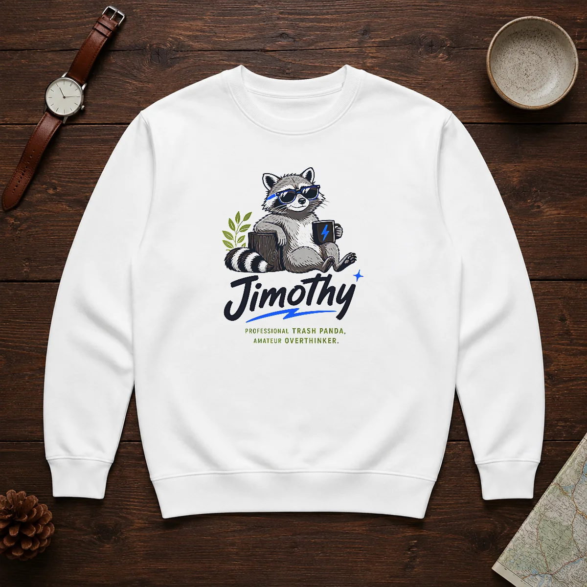 Original Jimothy The Trash Panda Funny Racoon Meme Shirt - Image 7