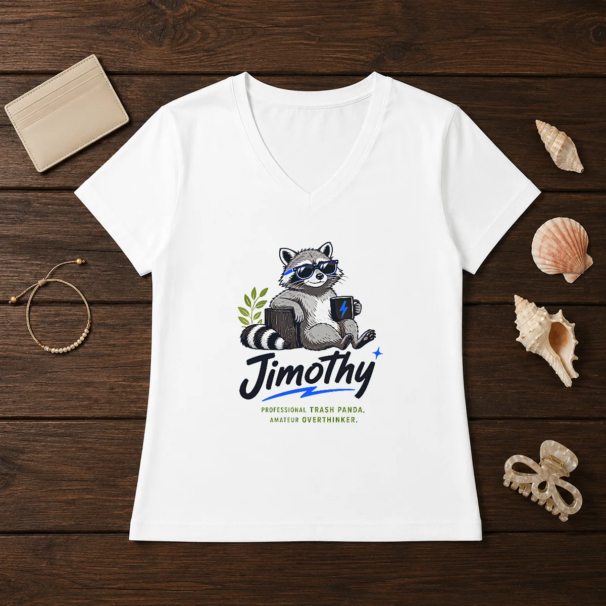 Original Jimothy The Trash Panda Funny Racoon Meme Shirt - Image 2