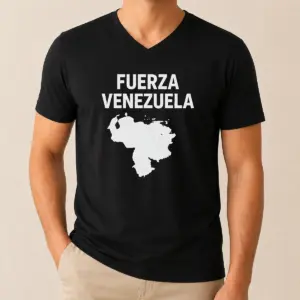 Alternative view of Hot Fuerza Venezuela Map Shirt