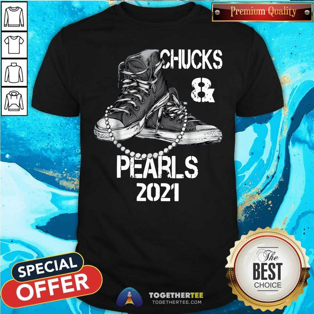 Hot Grey Chucks And Pearls 2021 Shirt