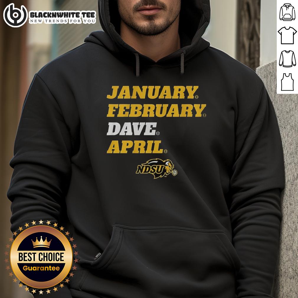 Nice North Dakota State Bison January February Dave April T-Shirt - Image 2