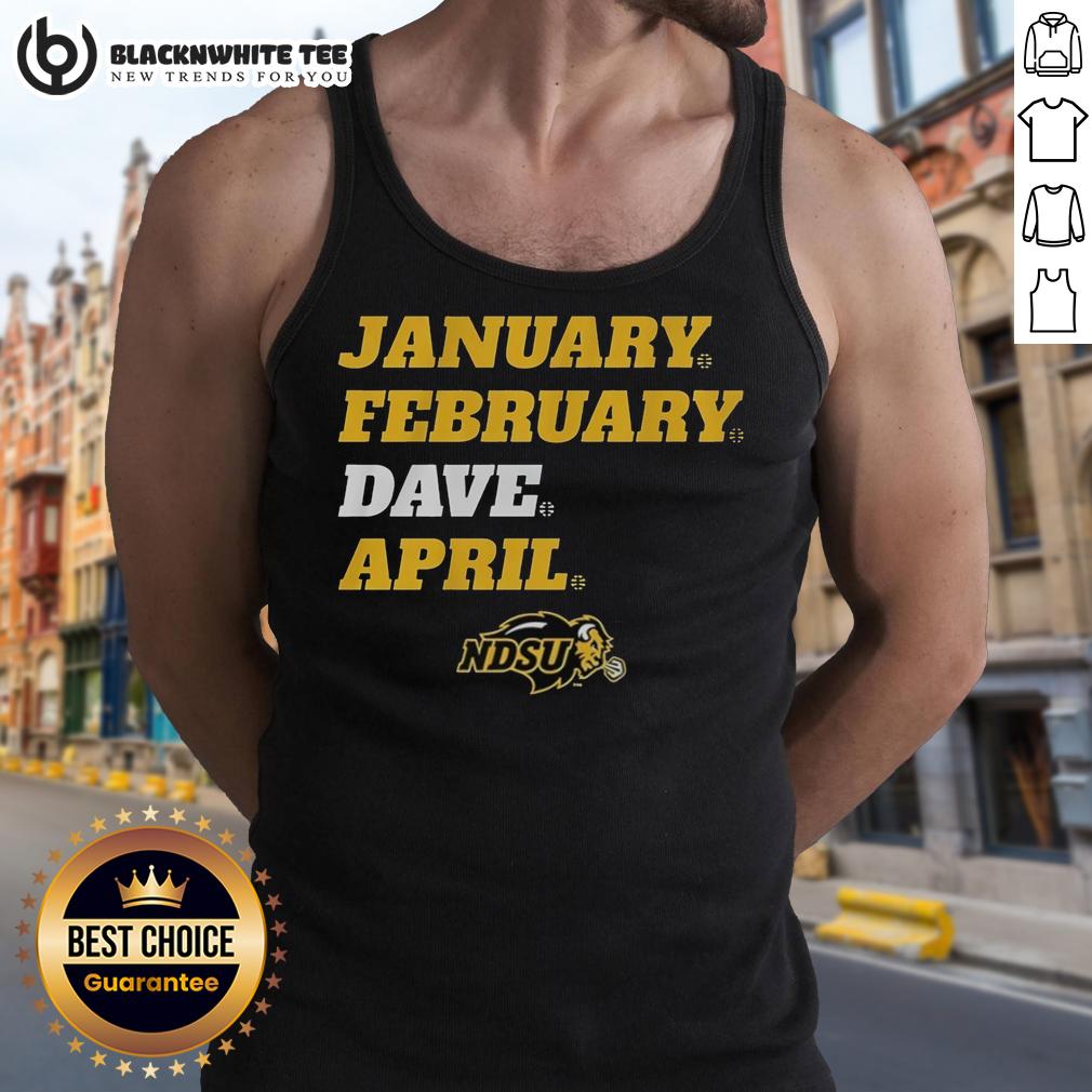 Nice North Dakota State Bison January February Dave April T-Shirt - Image 4