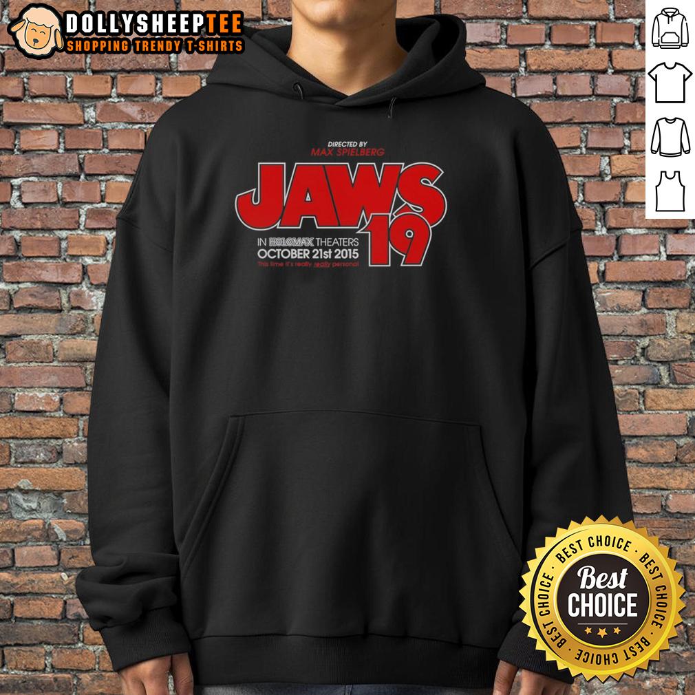 Official Directed By Max Spielberg Jaws 19 T-Shirt - Image 2