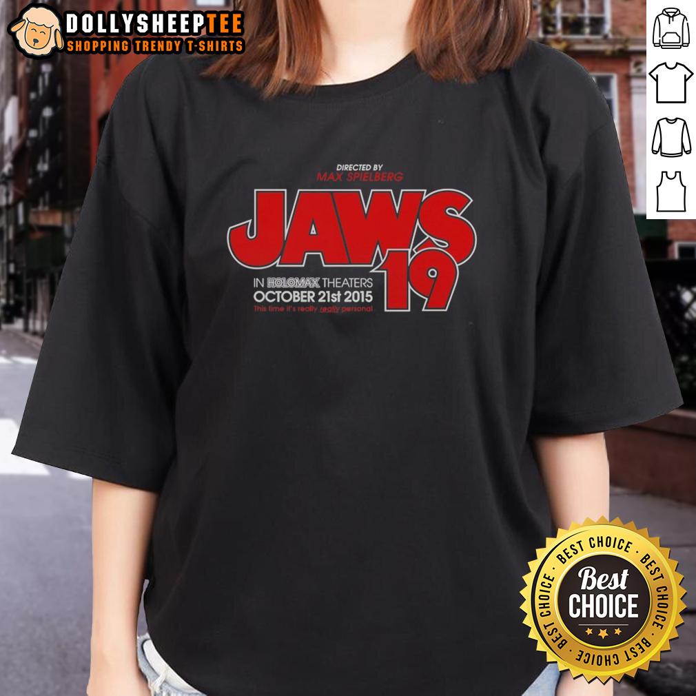 Official Directed By Max Spielberg Jaws 19 T-Shirt - Image 3