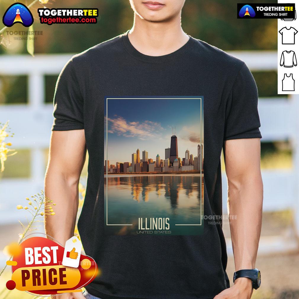 Top Chicago Reflections The Heart Of Illinois T-Shirt