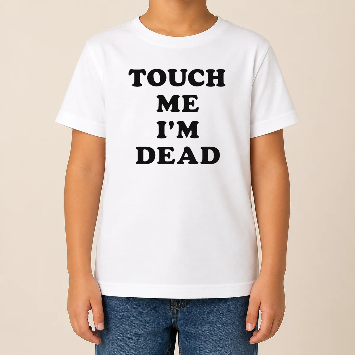 Happy Good Touch Me Im Dead Slogan Funny Goth Humor Unisex Shirt - Image 9