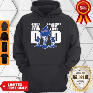 Alternative view of Perfect Buffalo Bills Dad A Son’s First Hero A Daughter’s First Love Shirt