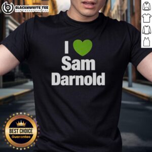 Nice Seattle Seahawks I Love Sam Darnold Heart T-Shirt