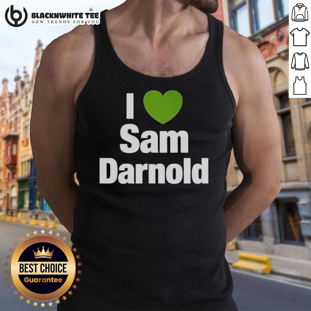 Nice Seattle Seahawks I Love Sam Darnold Heart T-Shirt - Image 4
