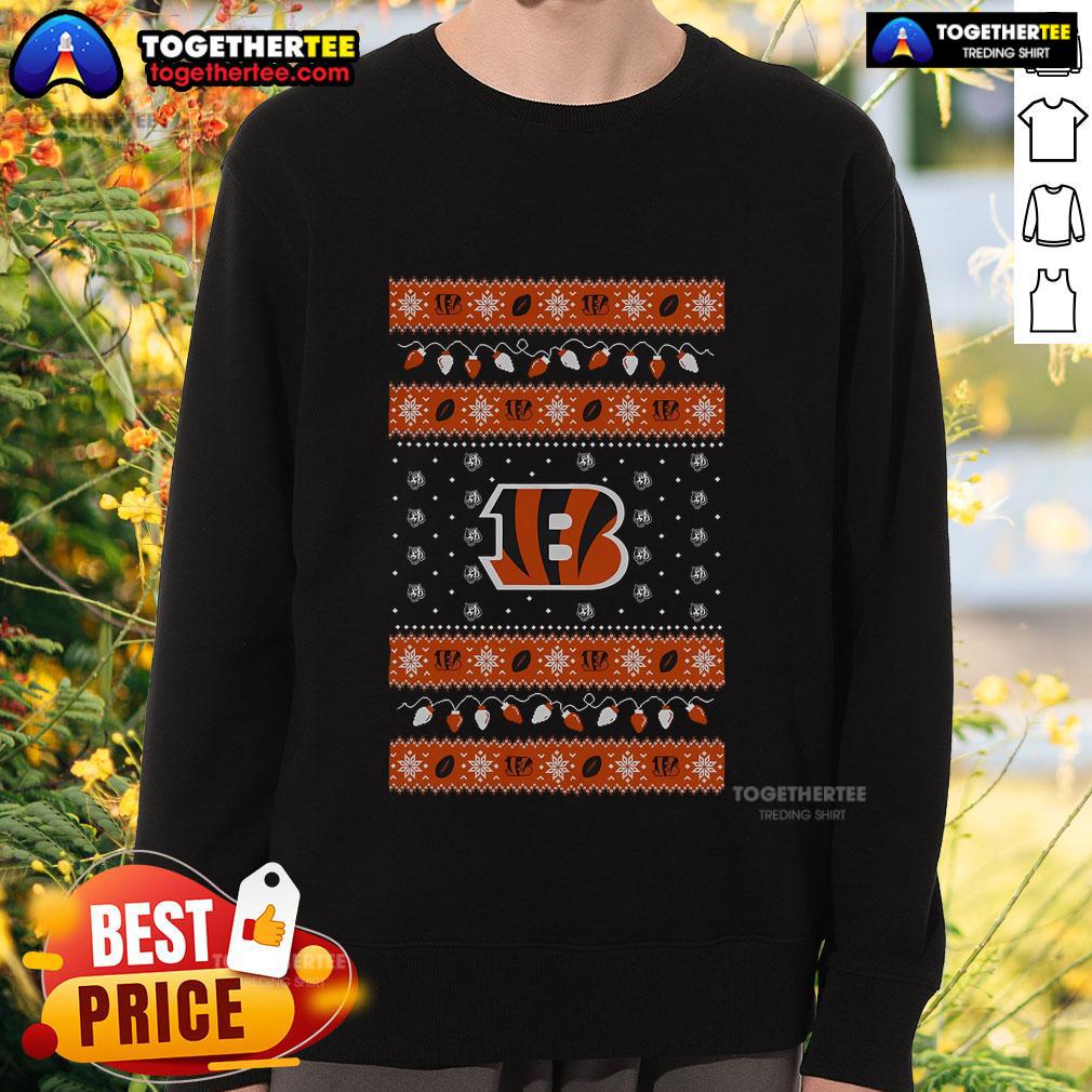 Top Cincinnati Bengals Holiday Christmas T-Shirt - Image 5