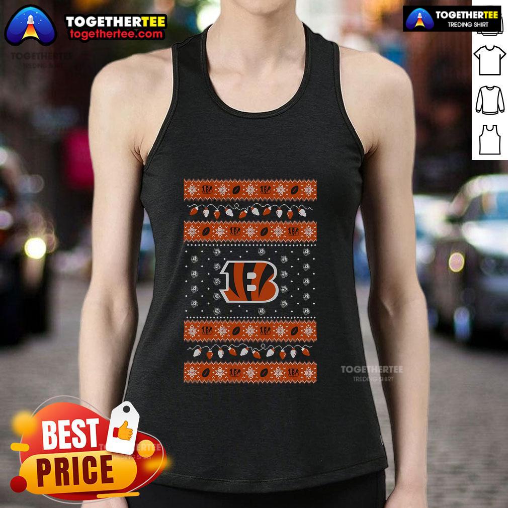 Top Cincinnati Bengals Holiday Christmas T-Shirt - Image 4