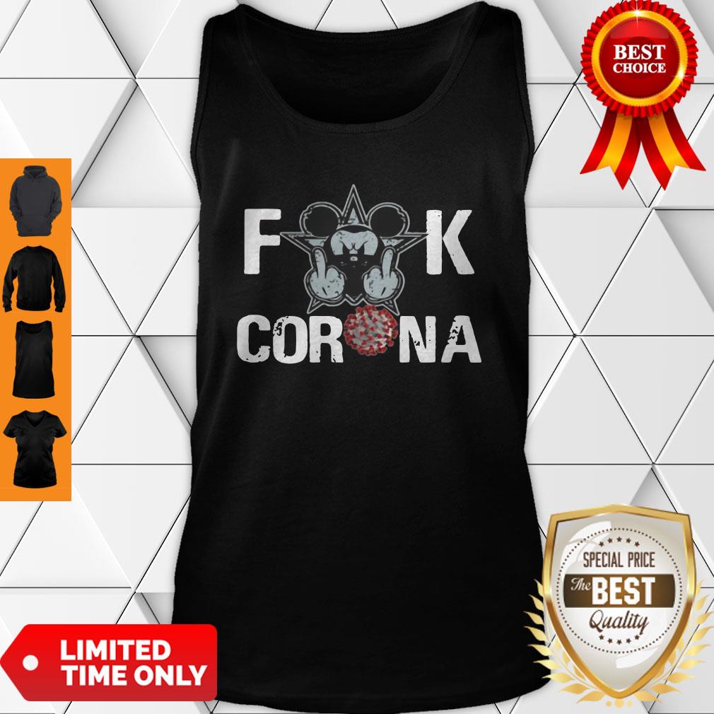 Premium Mickey Mouse Fuck Corona Shirt - Image 2