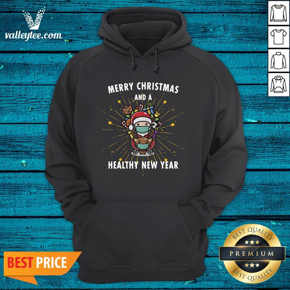 Funny Merry Christmas And A Healthy New Year Eve Santa Claus Shirt - Image 3