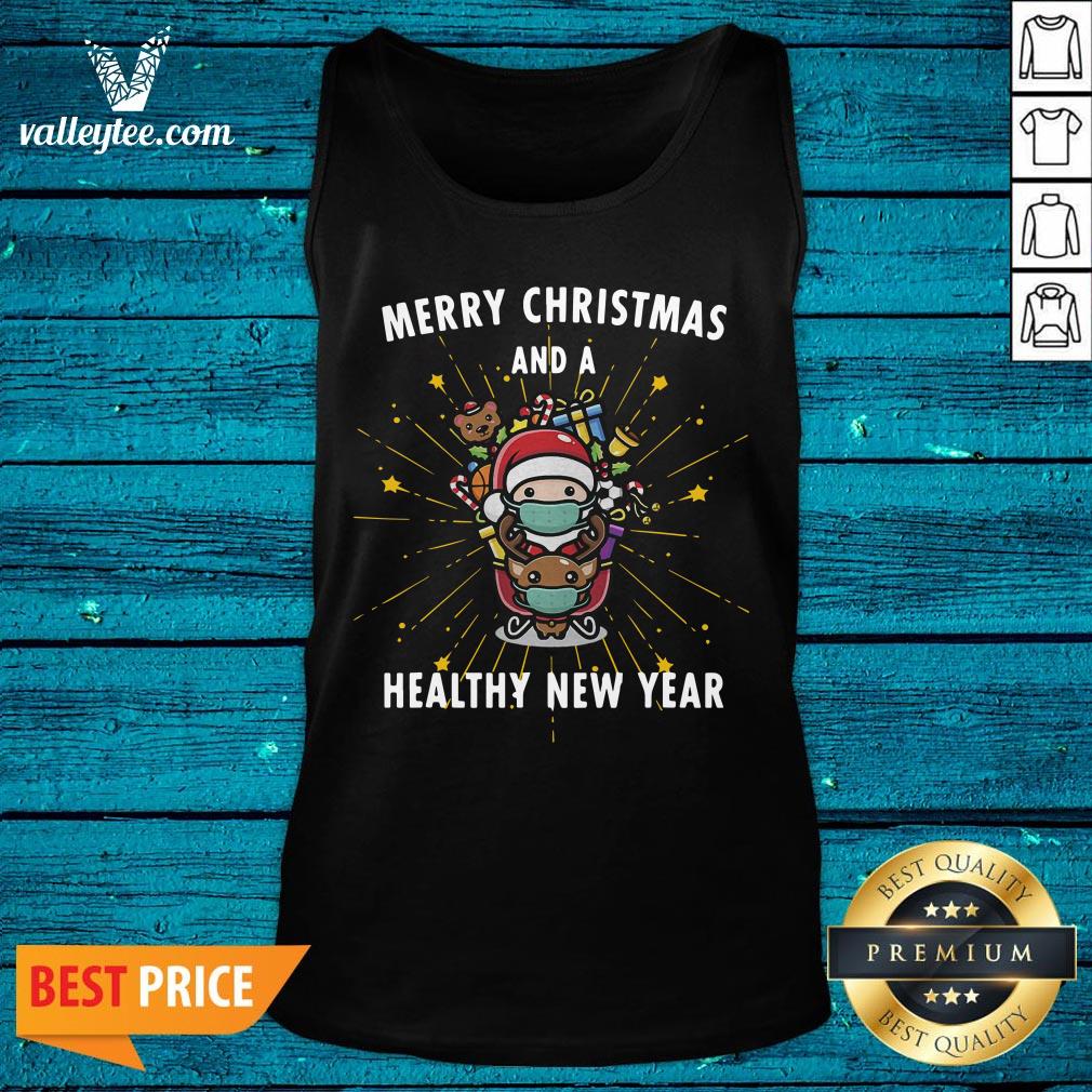 Funny Merry Christmas And A Healthy New Year Eve Santa Claus Shirt - Image 5