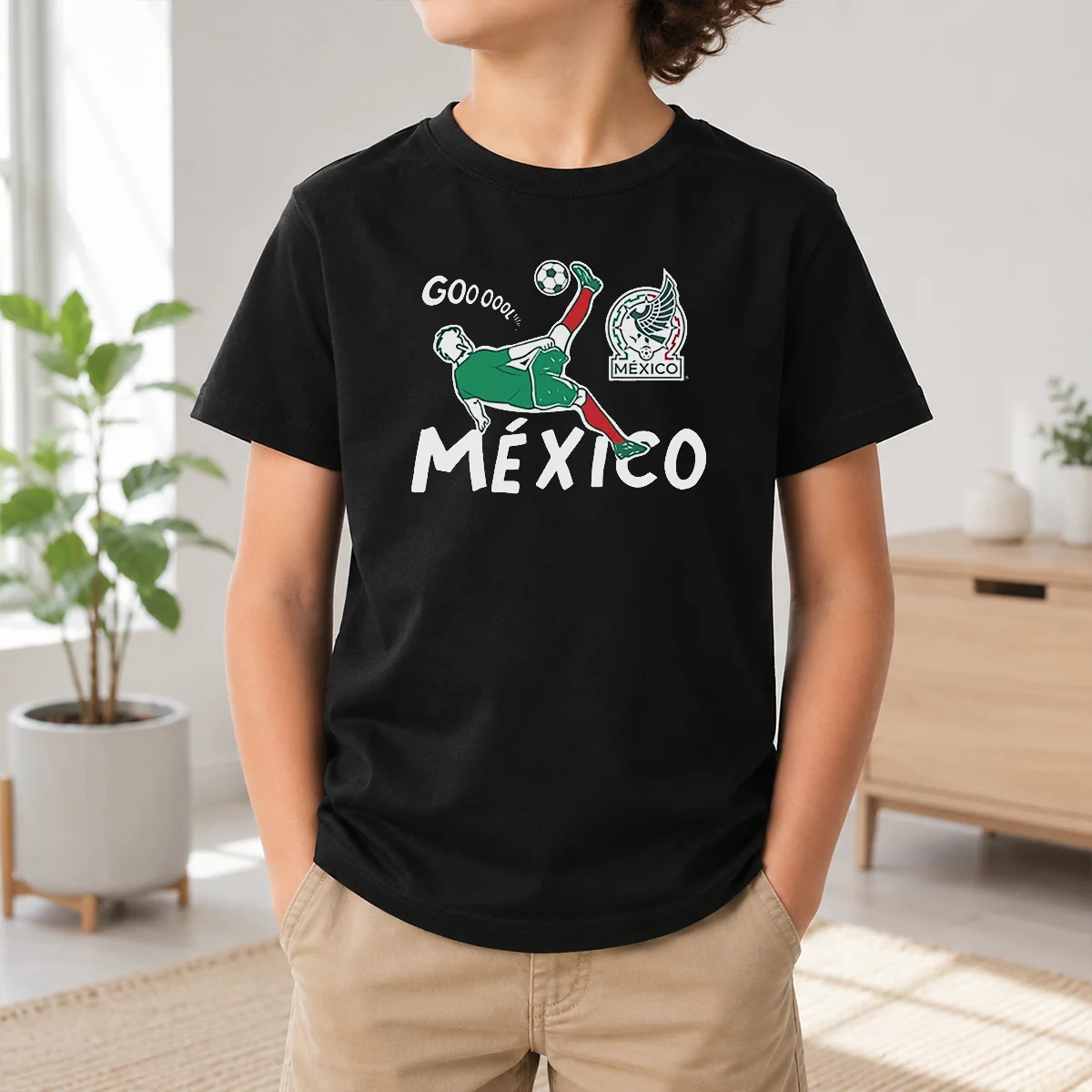 Official Mexico Soccer Gooool Gooooal Bicycle Kick Sport Fan Mexican National Team Shirt - Image 9