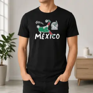 Official Mexico Soccer Gooool Gooooal Bicycle Kick Sport Fan Mexican National Team Shirt