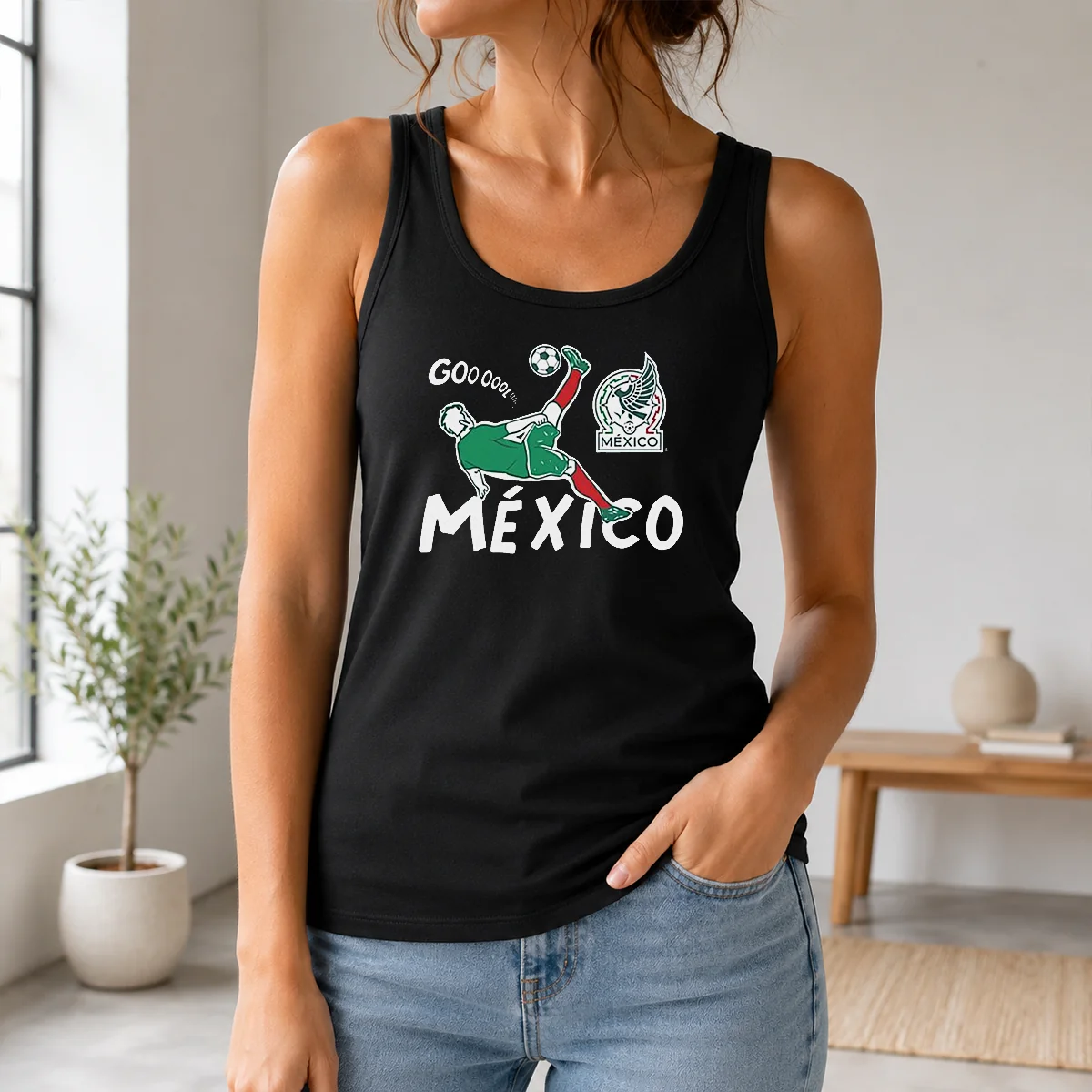 Official Mexico Soccer Gooool Gooooal Bicycle Kick Sport Fan Mexican National Team Shirt - Image 3