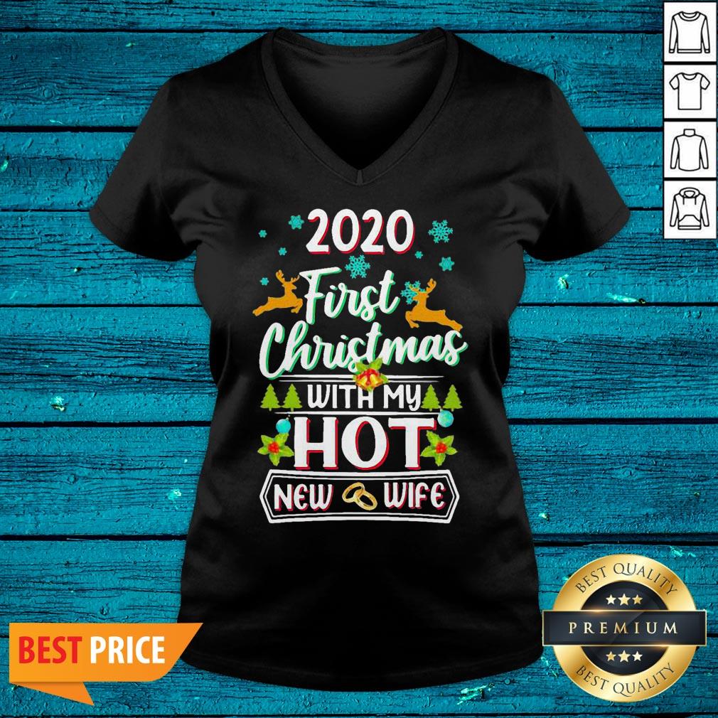 Wicked First Christmas With My Hot New Wife Married 2020 Shirt - Image 4
