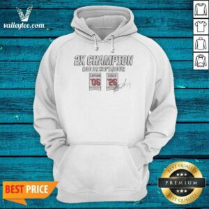 Alternative view of Funny Rod Brind'Amour Two Time Champion Shirt