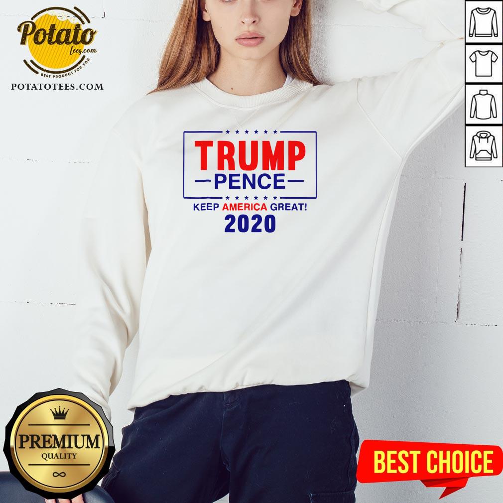 Happy Trump Pence Keep America Great 2020 Shirt - Image 4
