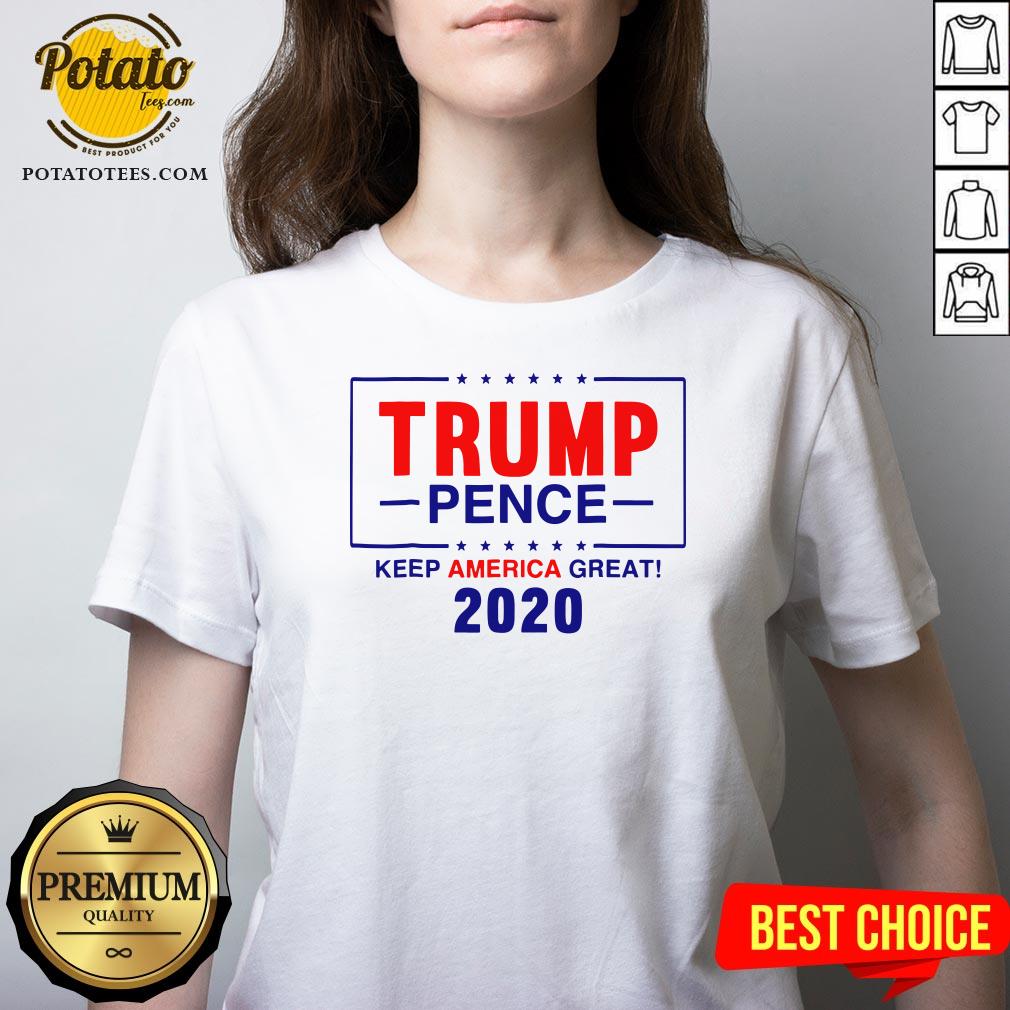 Happy Trump Pence Keep America Great 2020 Shirt - Image 2