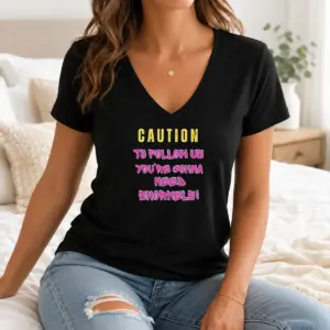 Alternative view of Nice Caution To Follow US You'Re Gonna Need Snorkels Shirt