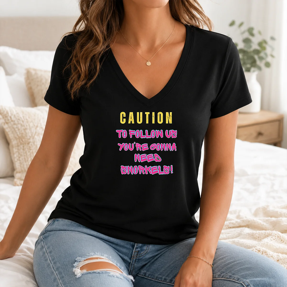 Nice Caution To Follow US You'Re Gonna Need Snorkels Shirt - Image 2
