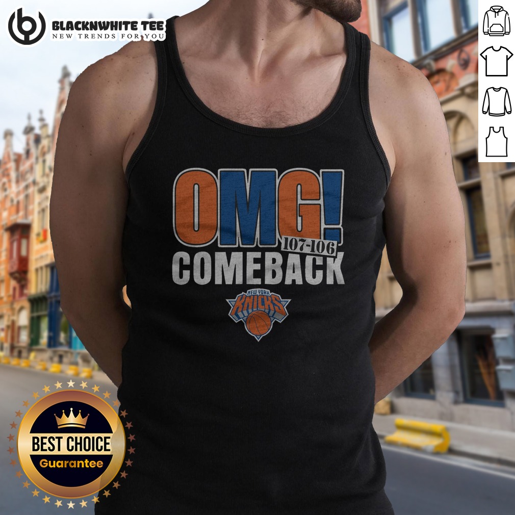 Funny New York Knicks OMG! Comeback Shirt - Image 4