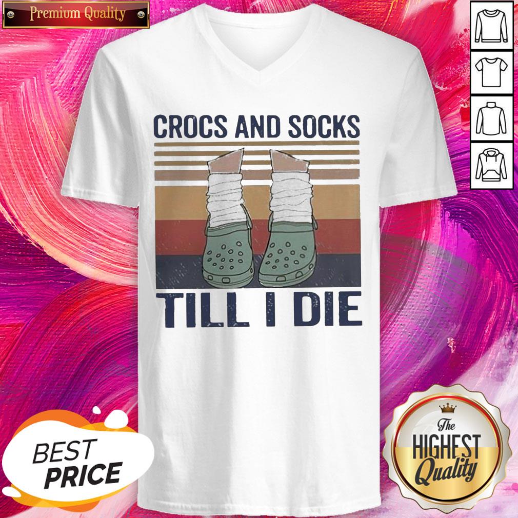 Happy Cross And Socks Till I Die Vintage Shirt - Image 2