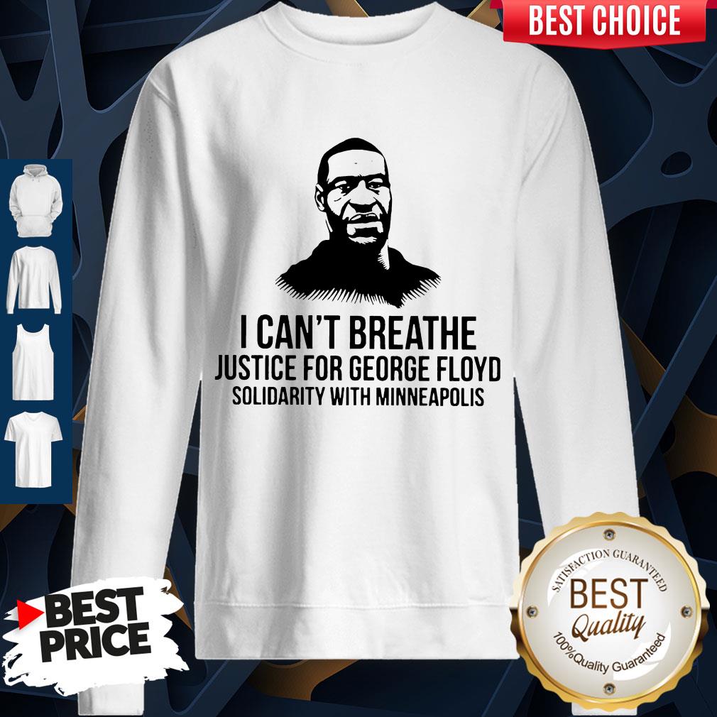 I Can’t Breathe Justice For George Floyd Solidarity With Minneapolis Shirt - Image 5