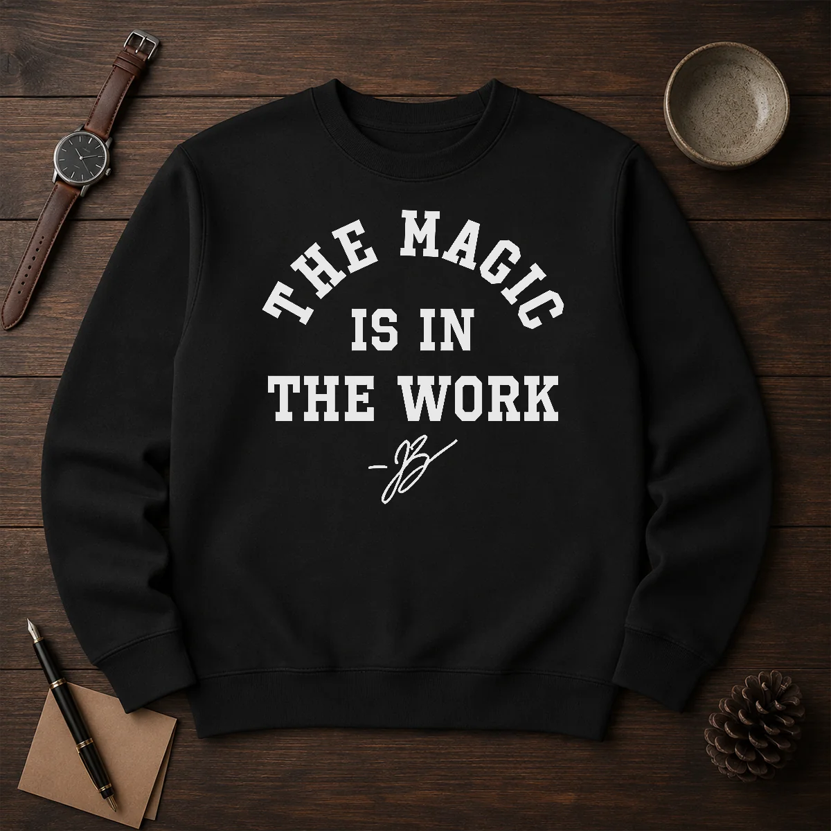 Premium Ben Stiller Jalen Brunson The Magic Is In The Work Signature Shirt - Image 7
